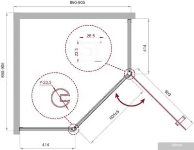 BelBagno UNO-195-P-1-90-C-NERO