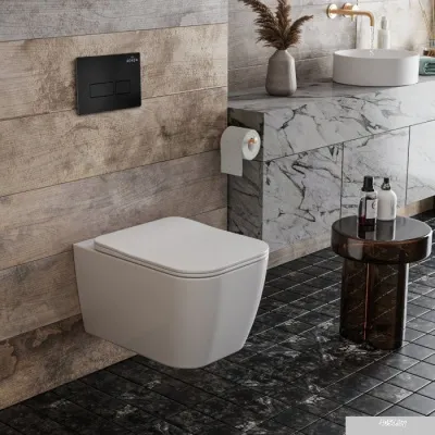 Roxen Cube One Rimless 6 в 1 StounFix Slim 579341 (кнопка: черный матовый)