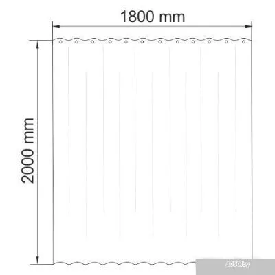 Шторка-занавеска для ванны Wasserkraft Salm SC-13101