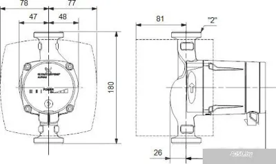 Насос Grundfos Alpha2 L 32-40 180
