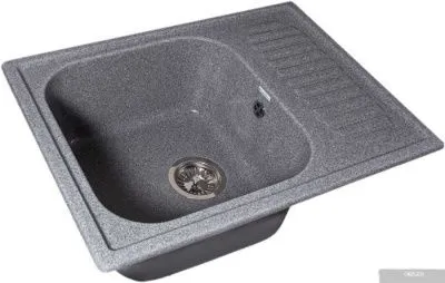 Кухонная мойка GranAlliance G-23 (темно-серый, без сифона)