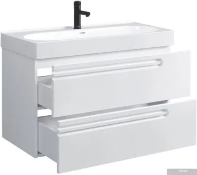Belux Тумба под умывальник Стокгольм НП 90-02 (1, белый глянцевый)