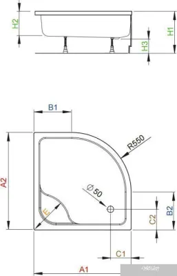 Душевой поддон Radaway Indos A 90x90 [SIA9090-01]