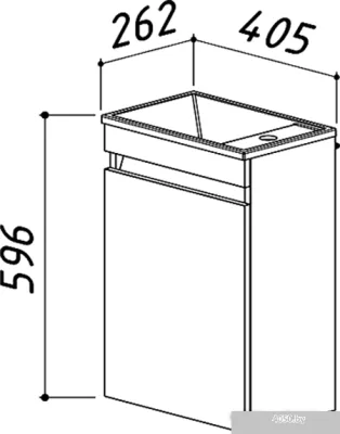 Belux Тумба под умывальник Мини НП40 (белый)