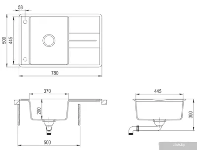 Кухонная мойка TEKA Estela 50 B-TQ (топаз)