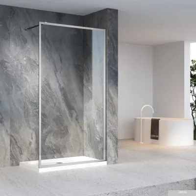 Veconi 90x200 KR81-90-01-C7 (стекло прозрачное/хром)