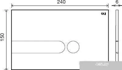 Панель смыва OLI Iplate 670001 (белый)