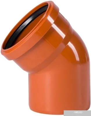 Отвод ПВХ наружный 45* Ду 250 Германия