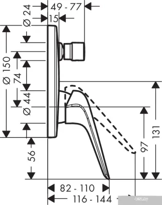 Смеситель Hansgrohe Novus 71045000