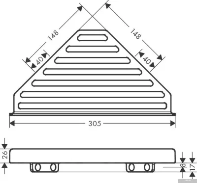 Hansgrohe Полка AddStoris 41741670
