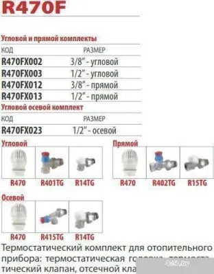 Giacomini Комплект термостатический R470FX003