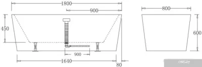 Ванна BelBagno BB71 180x75