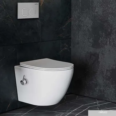 Roxen Antares Bidet в комплекте с инсталляцией StounFix Slim 6 в 1 947524 (кнопка: хром матовый)