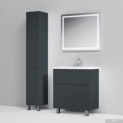 AM.PM Тумба под умывальник Gem 75 M90FSX07522GM32 (2 ящика, графит)