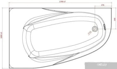 Ванна Astra-Form Селена 170x100 L