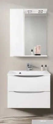 BelBagno Шкаф с зеркалом Marino-SPC-600/750-1A-BL-P-L (bianco lucido)