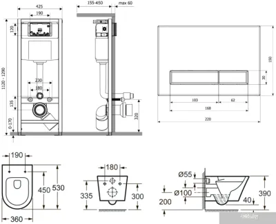 Унитаз Lavinia Boho Relfix Biore Rimless 6 в 1 77050183