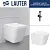 Lauter Square с жестким сиденьем Soft Close 214903 + Breez 21GN7072BM (скрытое крепление)