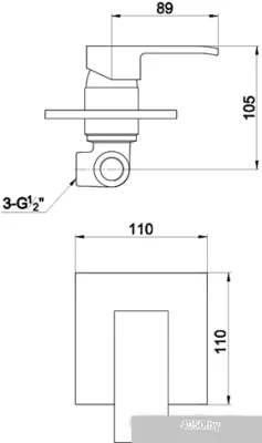 Смеситель Timo Selene 2089/00SM (хром)