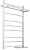 Полотенцесушитель Ariano Турин с полкой 100x50 (белый)