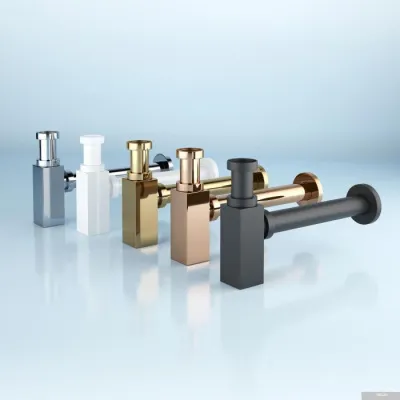 Wellsee Drainage System 182110001 (сифон, донный клапан, матовый черный)