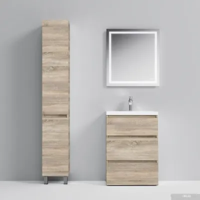 AM.PM Тумба под умывальник Gem S 60 M91FSX0602OF (3 ящика,светлый дуб)