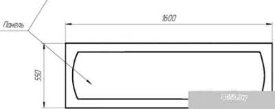 Ванна 1Марка Modern 160x70