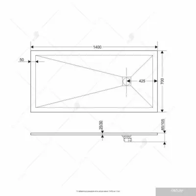 Душевой поддон RGW 16152714-02 70x140