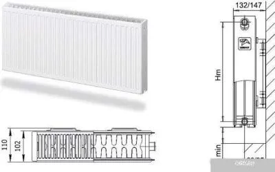Стальной панельный радиатор Лемакс Compact 22 500x1200