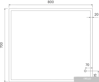 IDDIS Зеркало Brick BRI8000i98