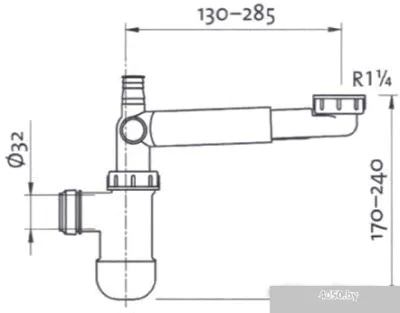 Сифон Акватон 1A175905XX000