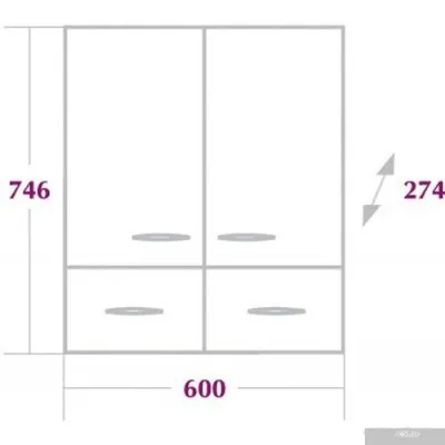 Onika Шкаф Кредо 60.2 [306004]