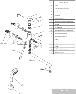 Смеситель Wasserkraft Isen 2602L