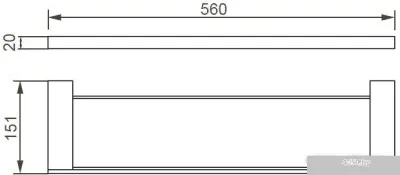 Aquanet Полка для ванной 5687 187070