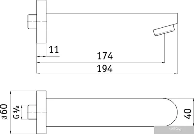 Излив Deante Cascada NAC 081K