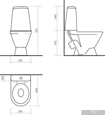 Унитаз Sanita Лада эконом
