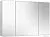 Belux Шкаф с зеркалом Триумф ВШ 110 (1, белый глянцевый)