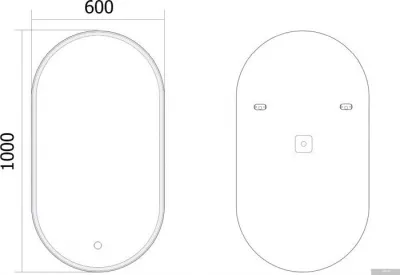 Axus Зеркало Soul 60x100 Стандарт