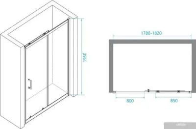 RGW PA-14 B 41081418-14 180 (черный/прозрачное стекло)