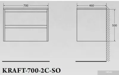 BelBagno Тумба под умывальник KRAFT-700-2C-SO-RT