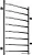 Полотенцесушитель Ростела Трапеция боковое подключение 1 8 перекладин 40x80 см