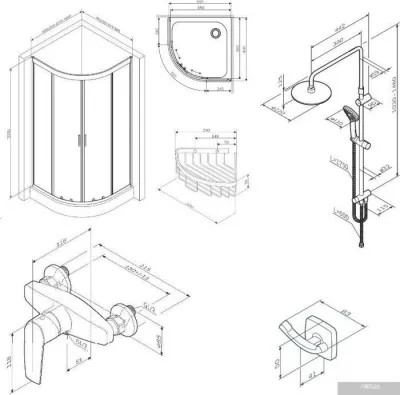 AM.PM Gem 90x90 WK90EN (черный)