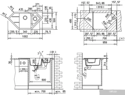 Кухонная мойка TEKA Astral 80 E-TG (черный металлик)