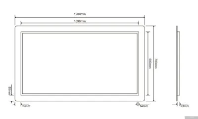 Roxen Зеркало Irida Long 510185-120 120х70