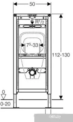 Инсталляция для писсуара Geberit DuoFix 111.686.00.1