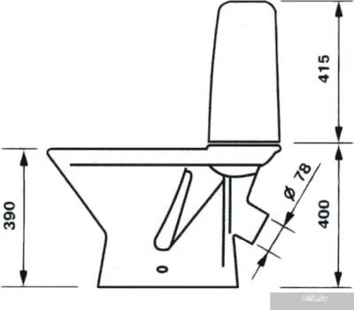 Унитаз Оскольская керамика Аврора