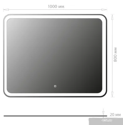 Onika Зеркало Магна 100 Led 210018