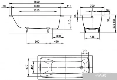 Ванна Kaldewei Cayono 150x70 274700010001