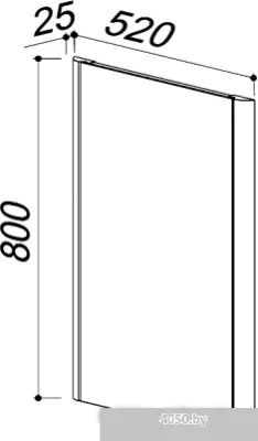 Belux Зеркало Альмерия В60 (клен)