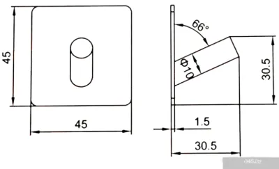 Крючок для ванны Ledeme L216B-4 (4 шт)
